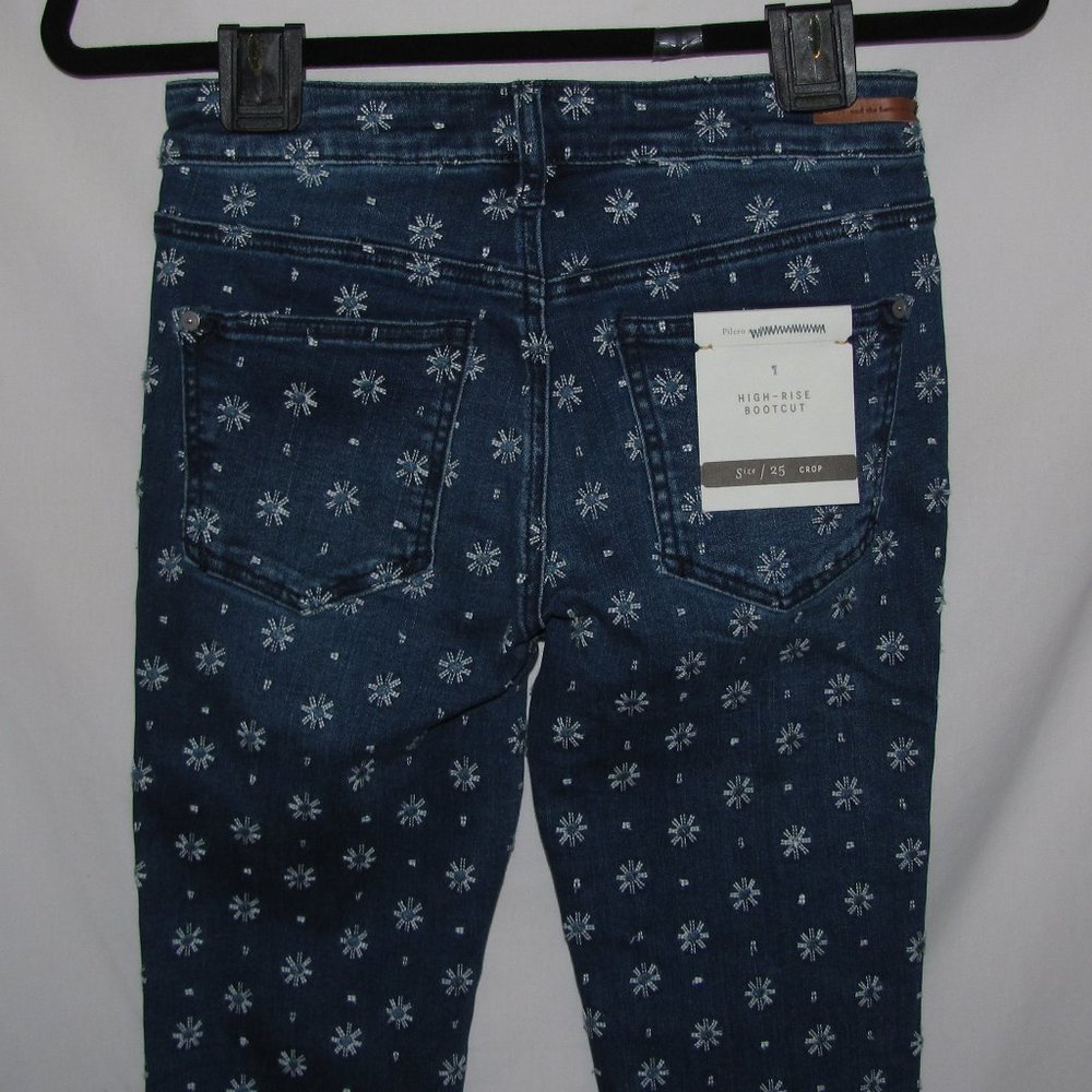 NWT Womens Anthropologie Pilcro & the Letterpress High Rise Bootcut Crop Jeans - Picture 7 of 14